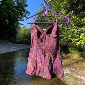 Floral Kismet bustier tank top